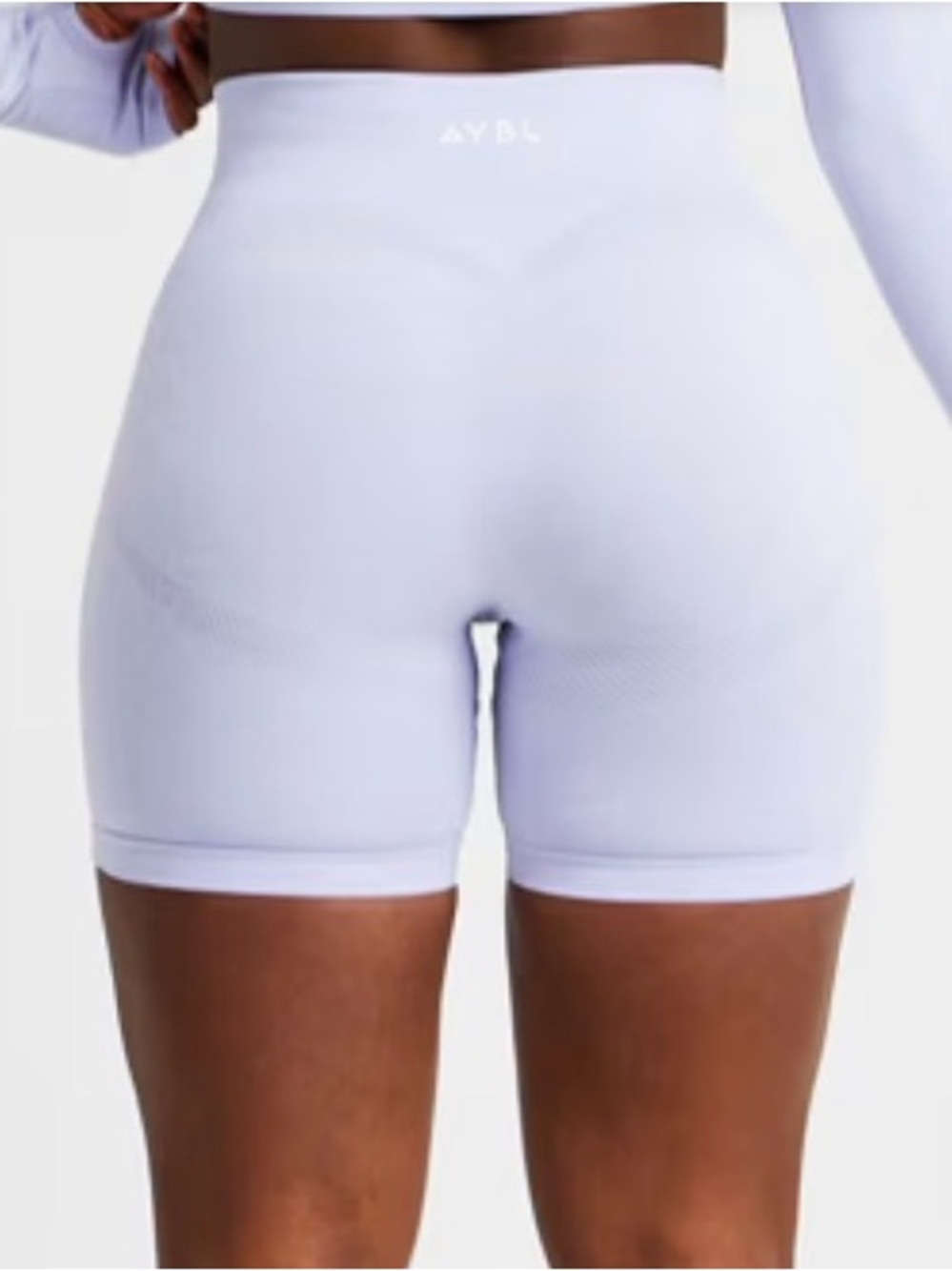 ABYL Motion Seamless Cycle Shorts ~ Medium ~ Ice Blue - Picture 12 of 13